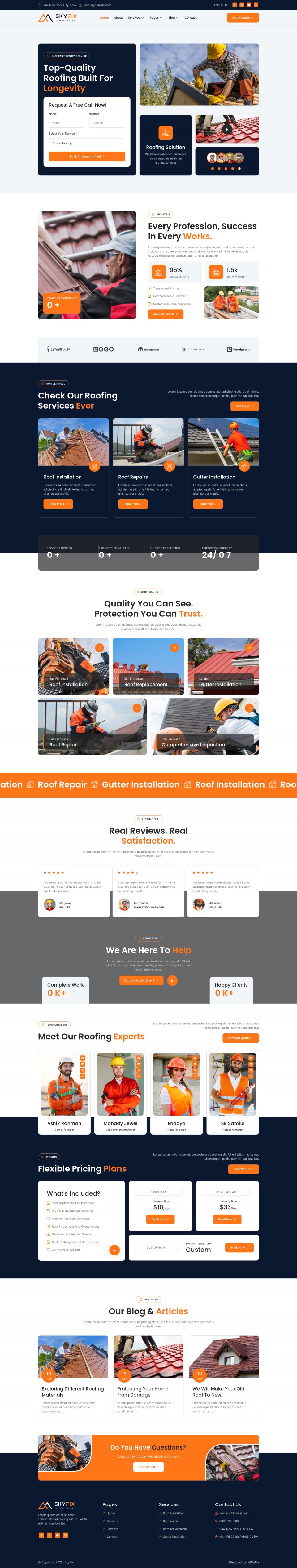 WordPress template ThemeForest SkyFix