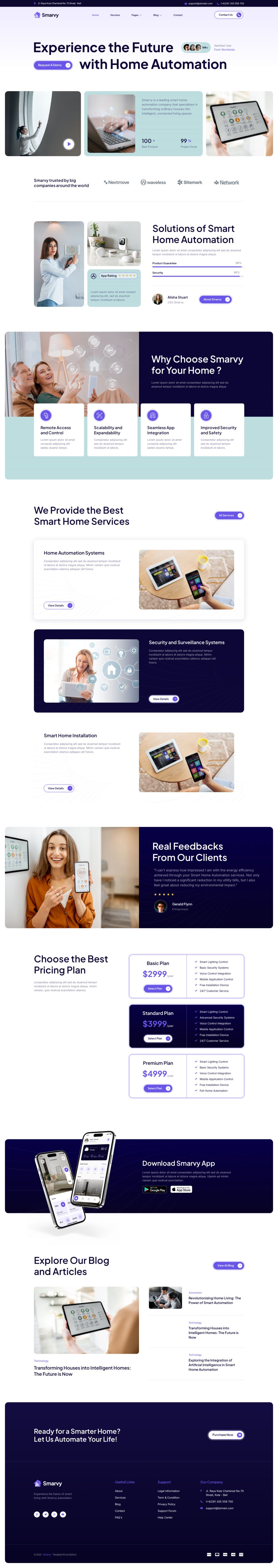 WordPress template ThemeForest Smarvy