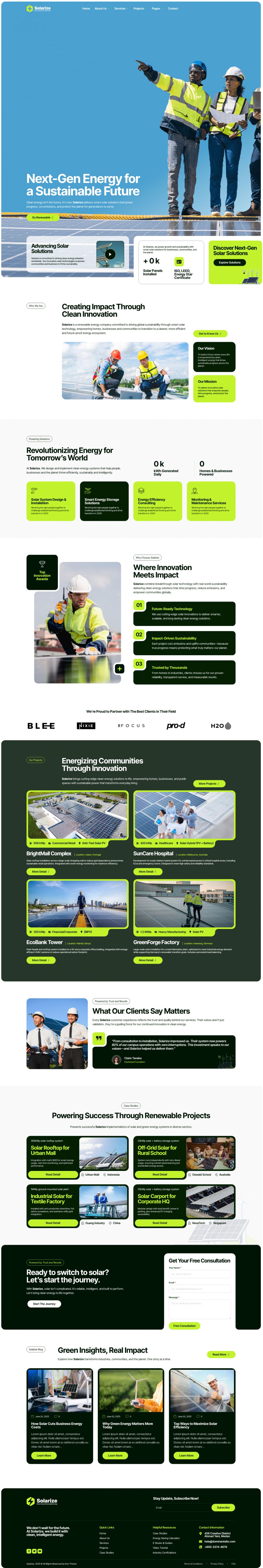 WordPress template ThemeForest Solarize