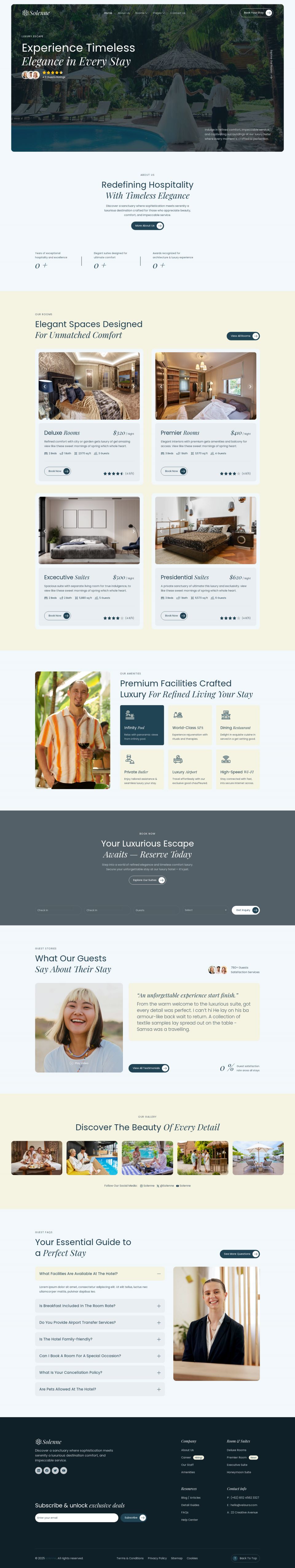 WordPress template ThemeForest Solenne