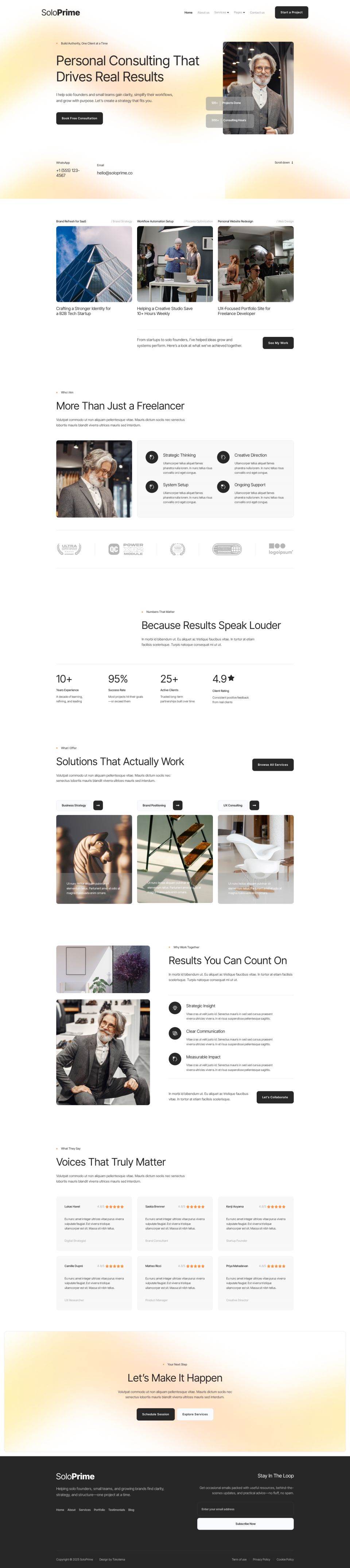 WordPress template ThemeForest SoloPrime