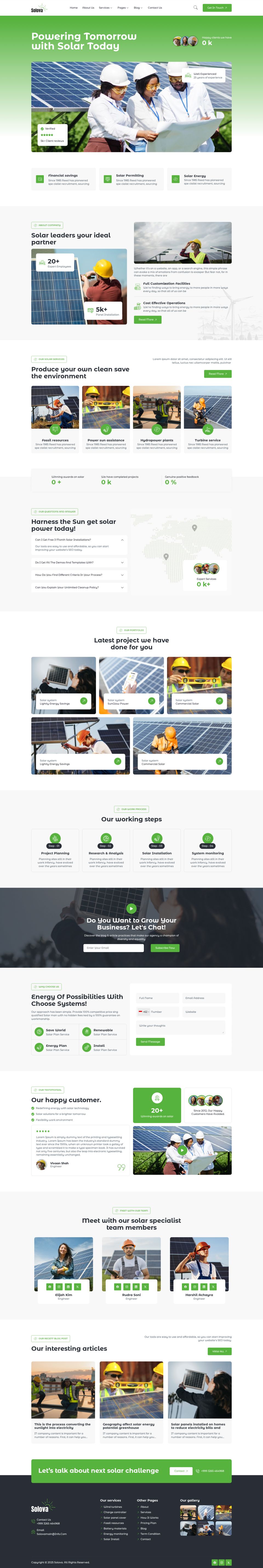 WordPress template ThemeForest Solova
