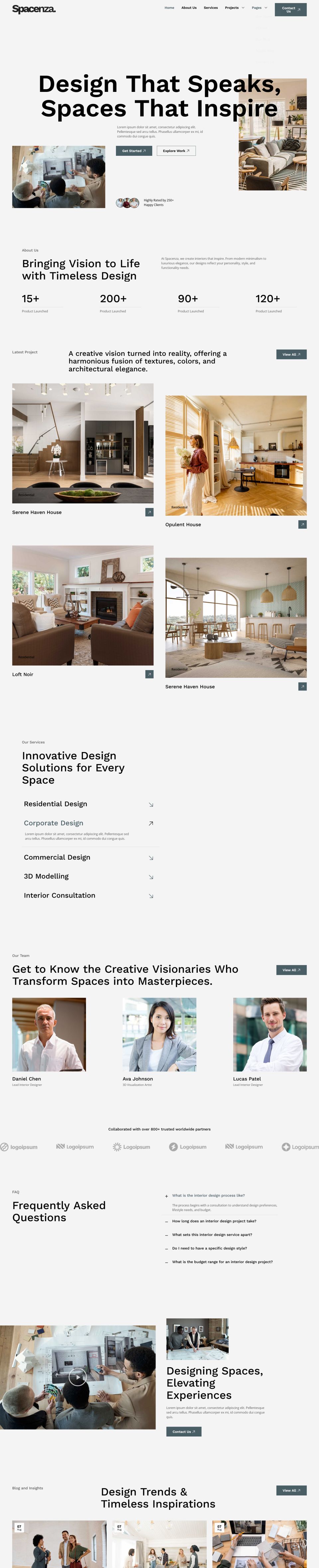 WordPress template ThemeForest Spacenza
