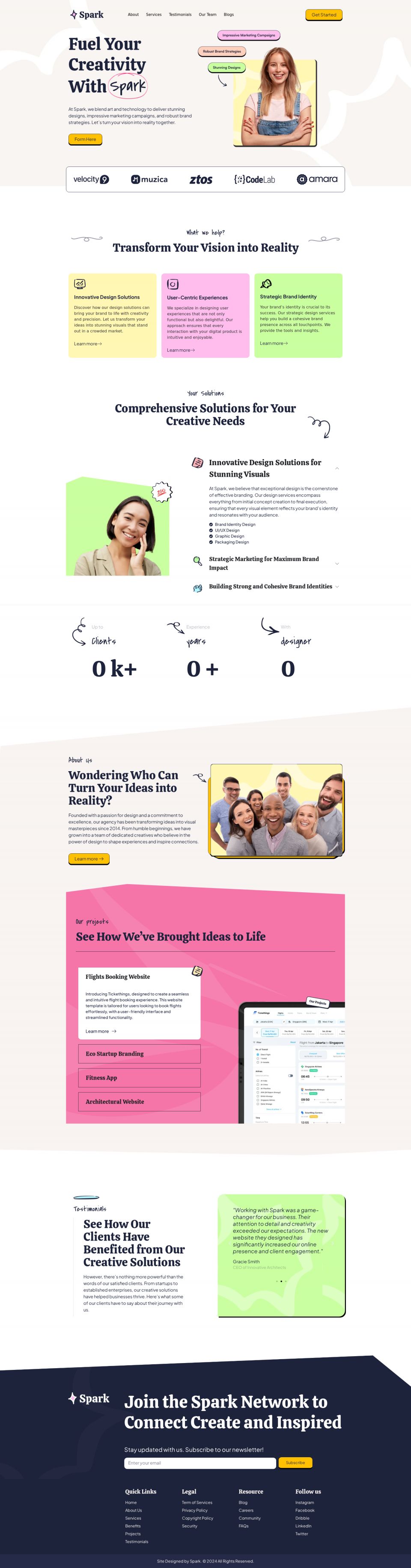 WordPress template ThemeForest Spark