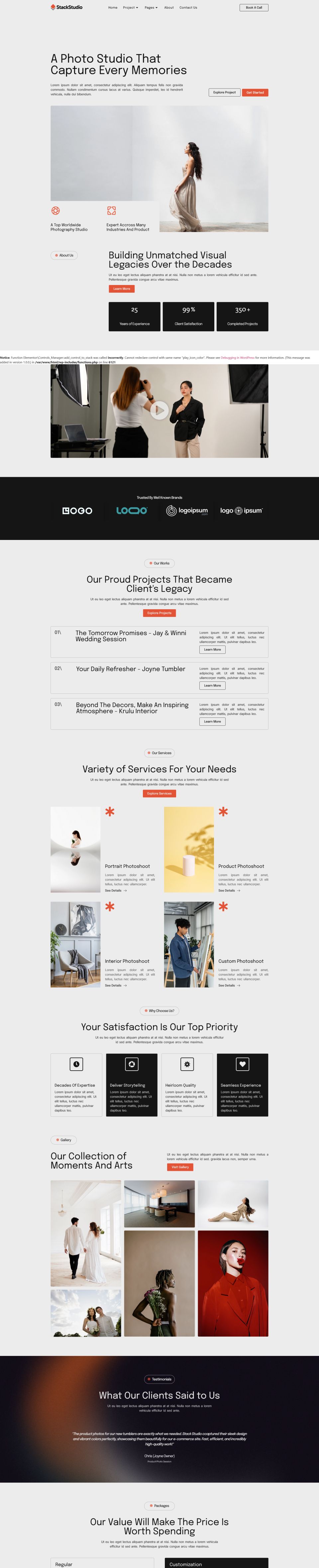 WordPress template ThemeForest StackStudio