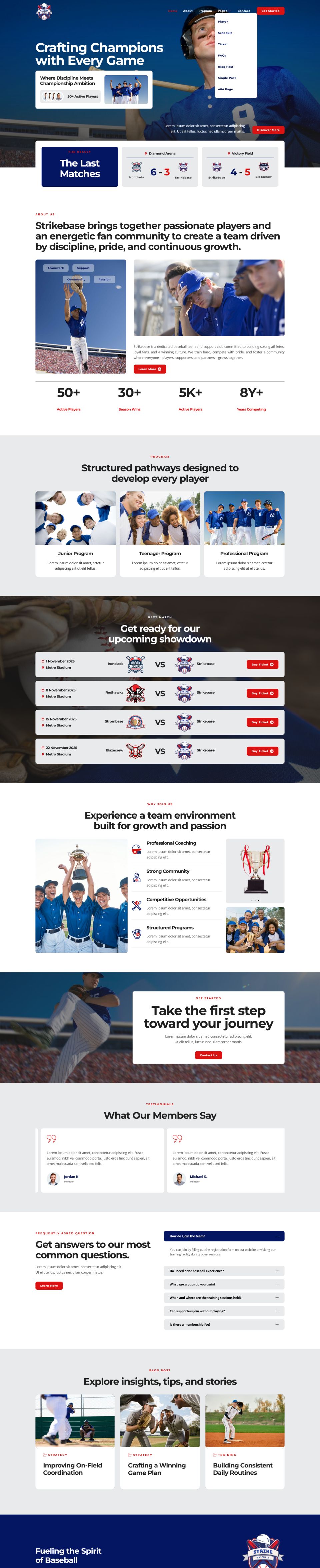 Template ThemeForest StrikeBase WordPress template ThemeForest StrikeBase