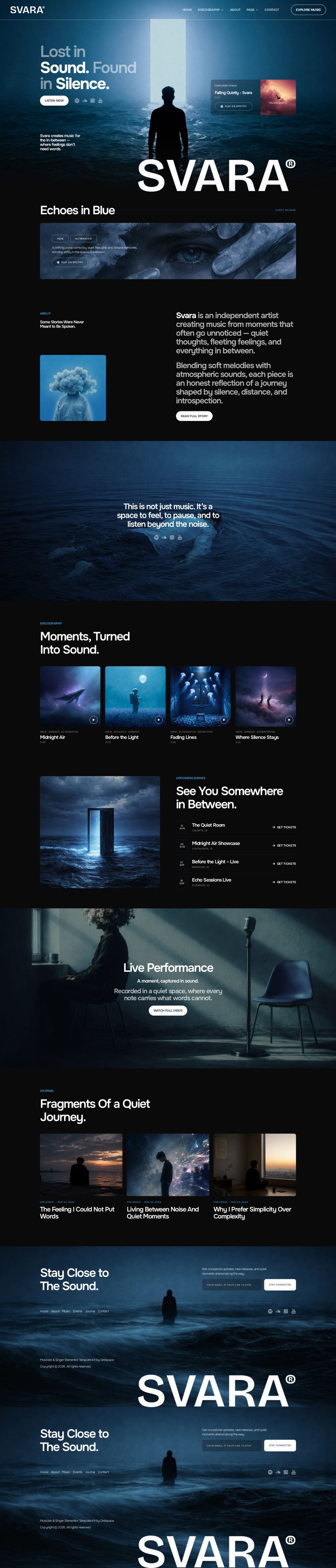 WordPress template ThemeForest Svara