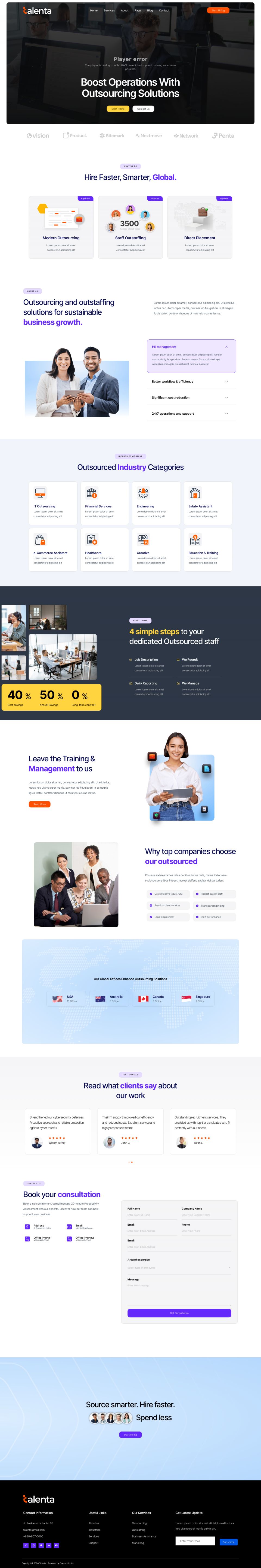 WordPress template ThemeForest Talenta