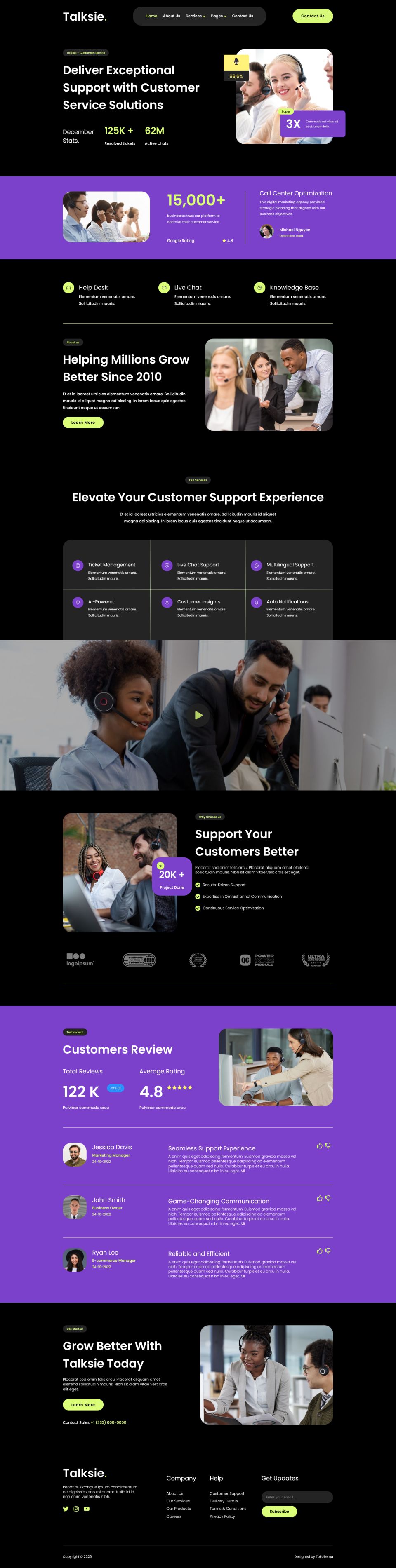 WordPress template ThemeForest Talksie