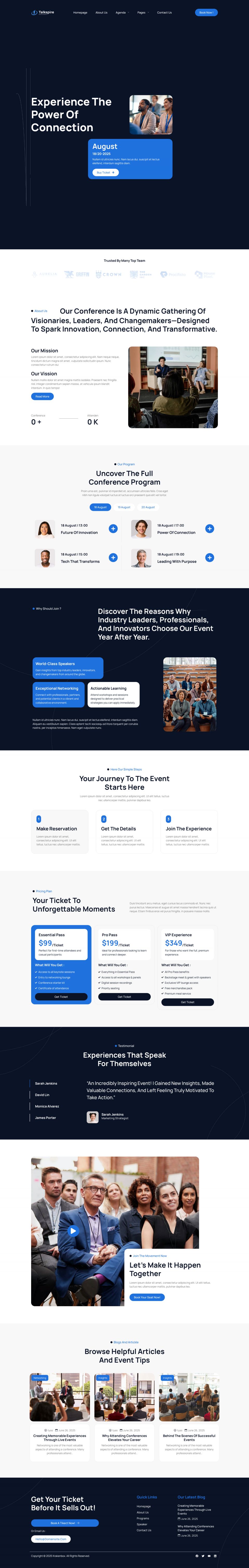 WordPress template ThemeForest Talkspire