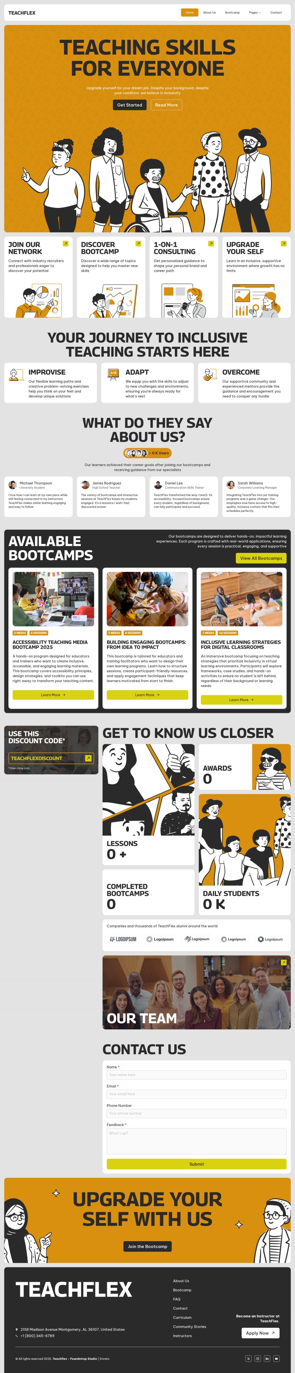 Template ThemeForest Teachflex WordPress template ThemeForest Teachflex