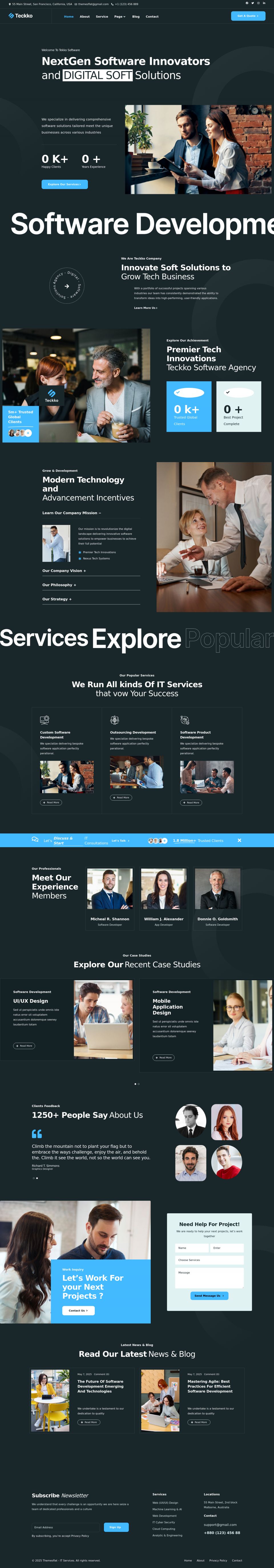 WordPress template ThemeForest Teckko
