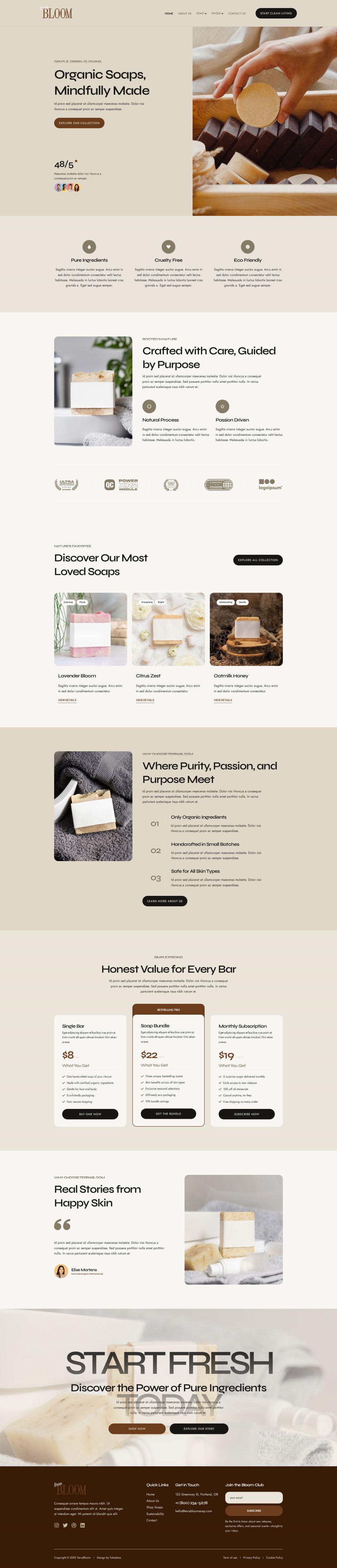 WordPress template ThemeForest TerraBloom