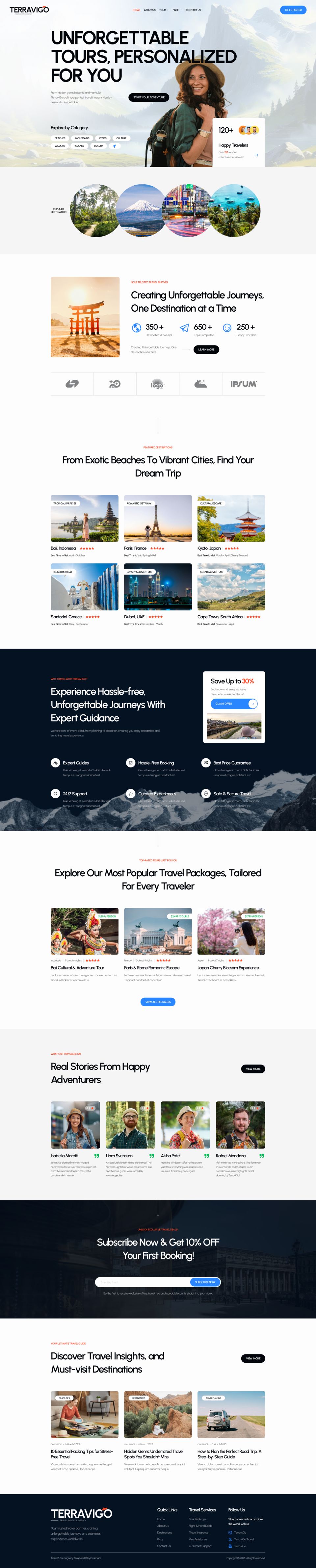 WordPress template ThemeForest TerraviGo