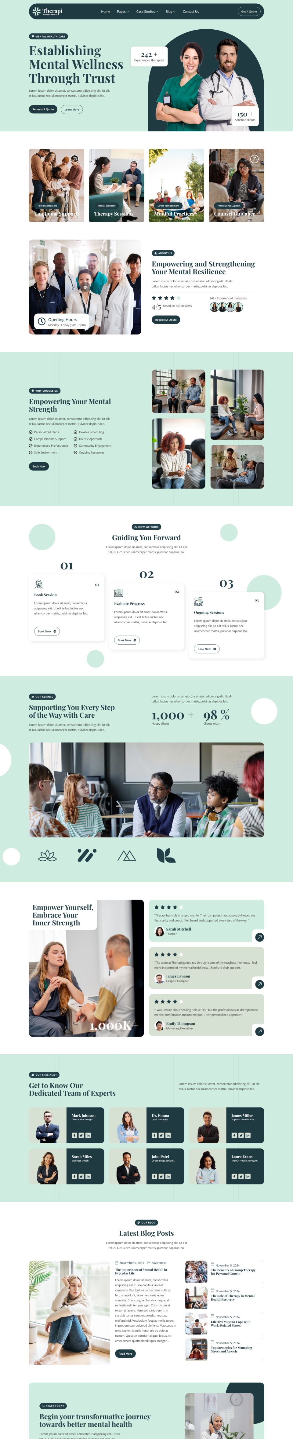 WordPress template ThemeForest Therapi