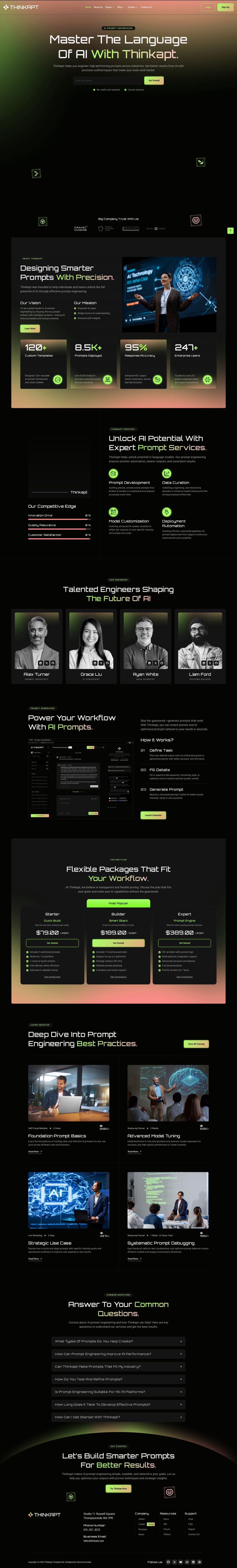 WordPress template ThemeForest Thinkapt
