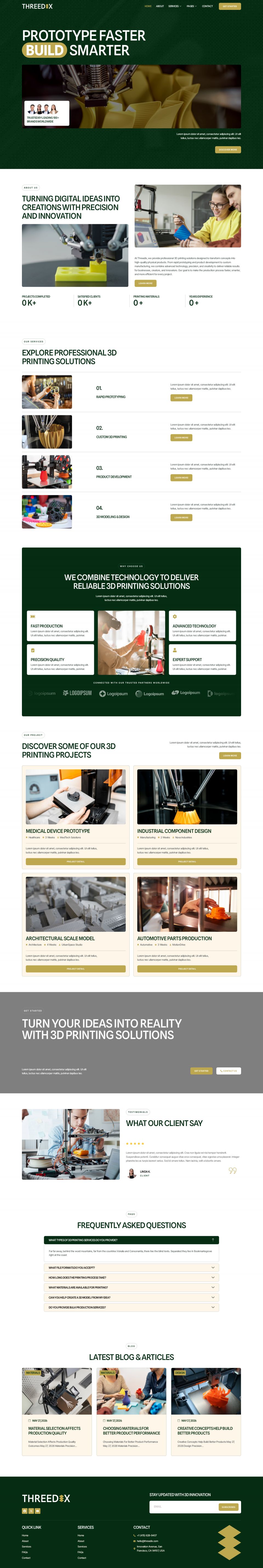 Template ThemeForest Threedix WordPress template ThemeForest Threedix