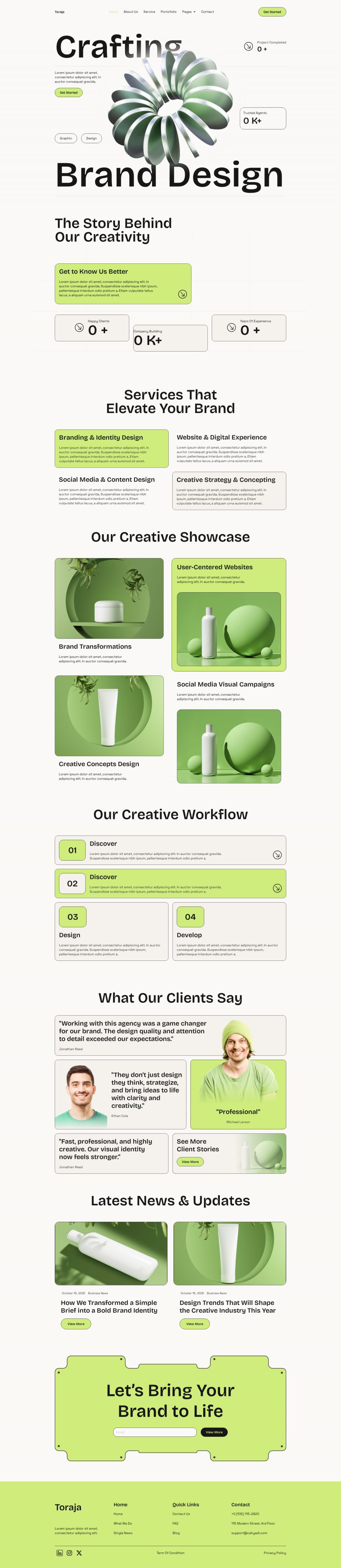 WordPress template ThemeForest Toraja