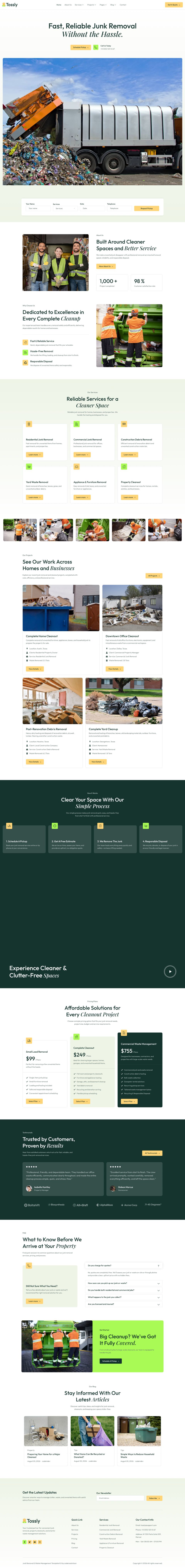 WordPress template ThemeForest Tossly