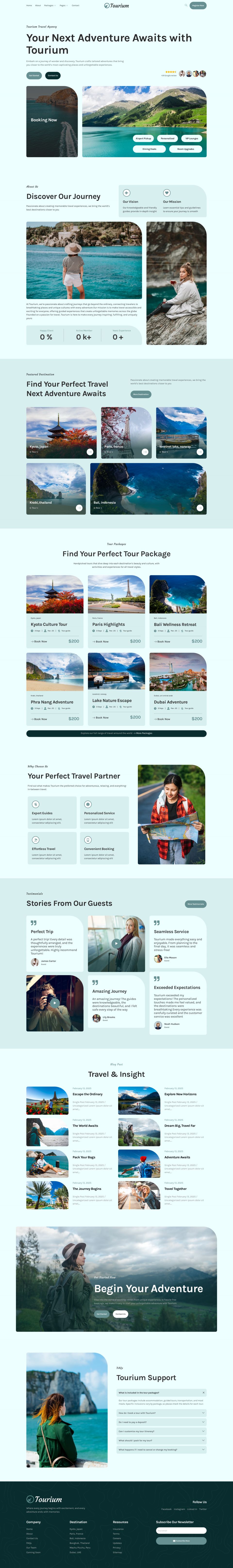 WordPress template ThemeForest Tourium
