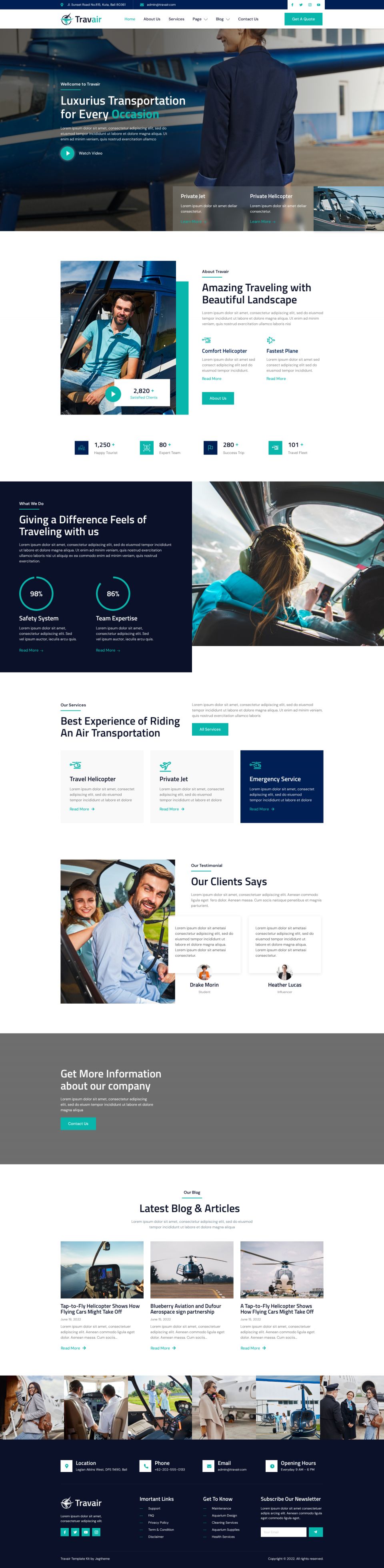 WordPress template ThemeForest Travair