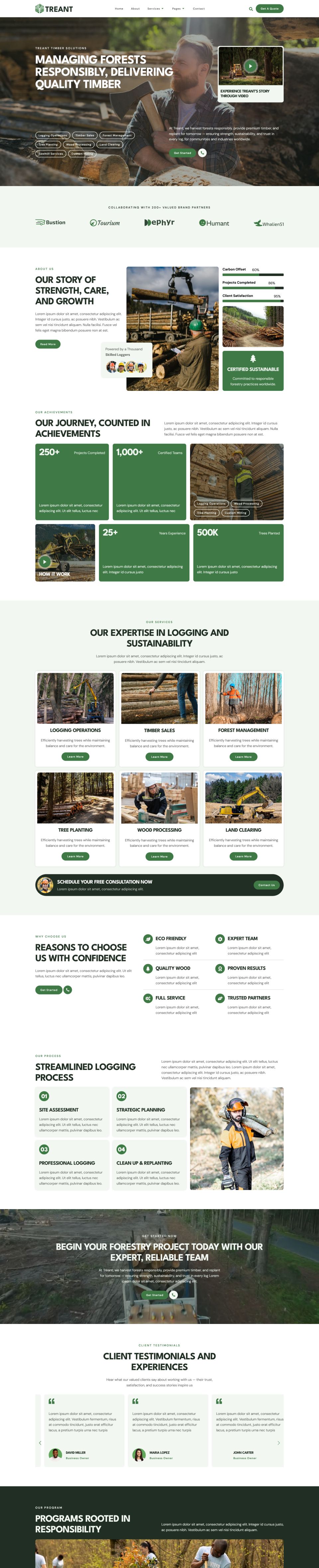 WordPress template ThemeForest Treant