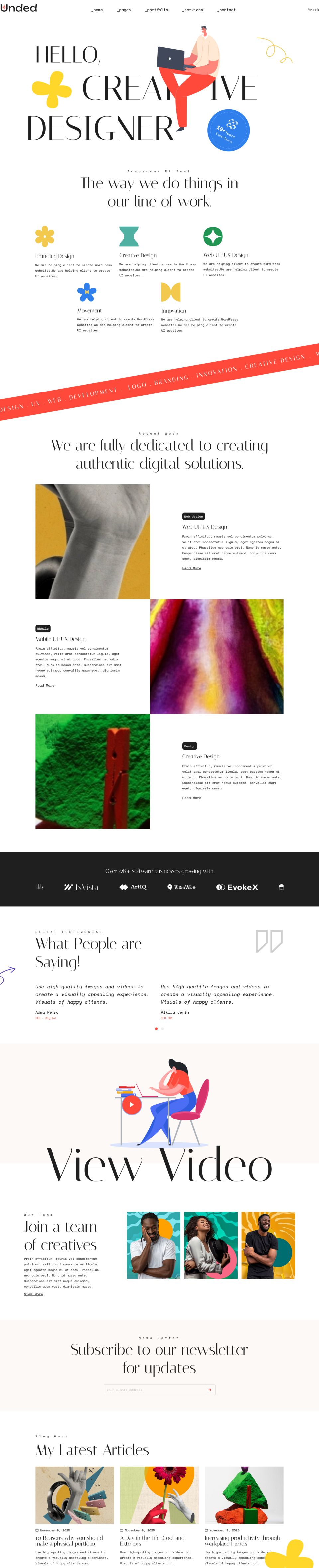 Template ThemeForest Unded WordPress template ThemeForest Unded