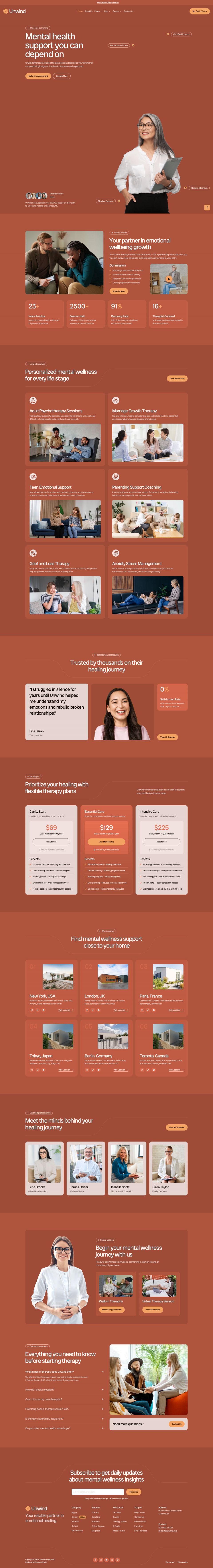 WordPress template ThemeForest Unwind