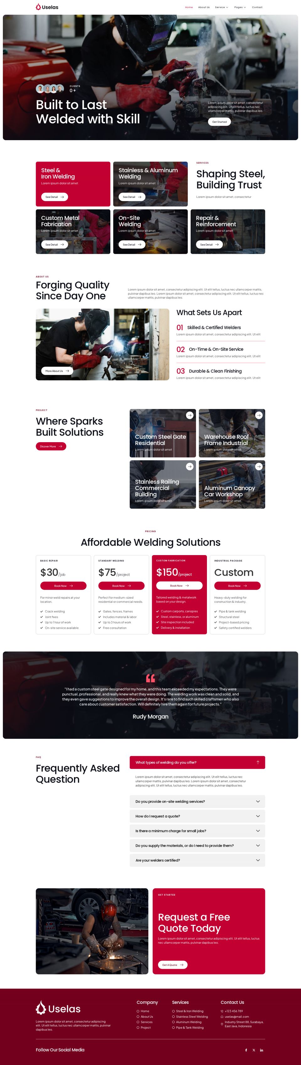 WordPress template ThemeForest Uselas