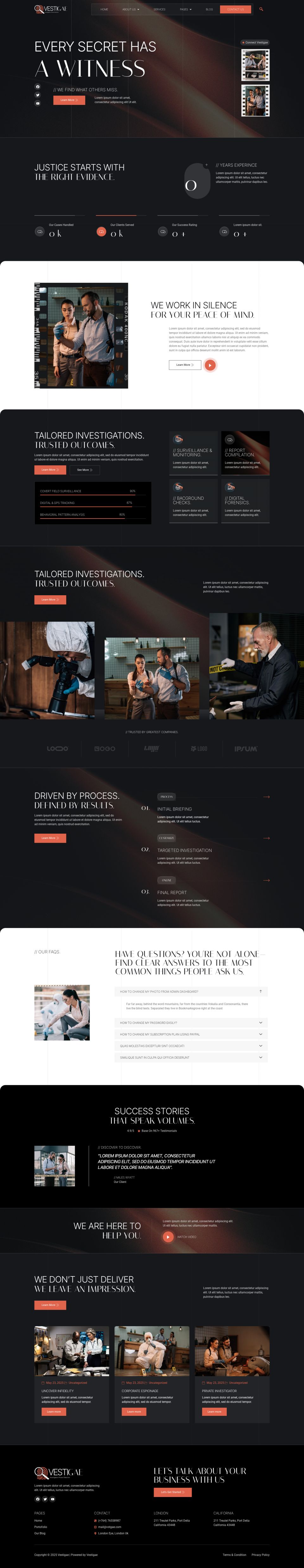 WordPress template ThemeForest Vestigae