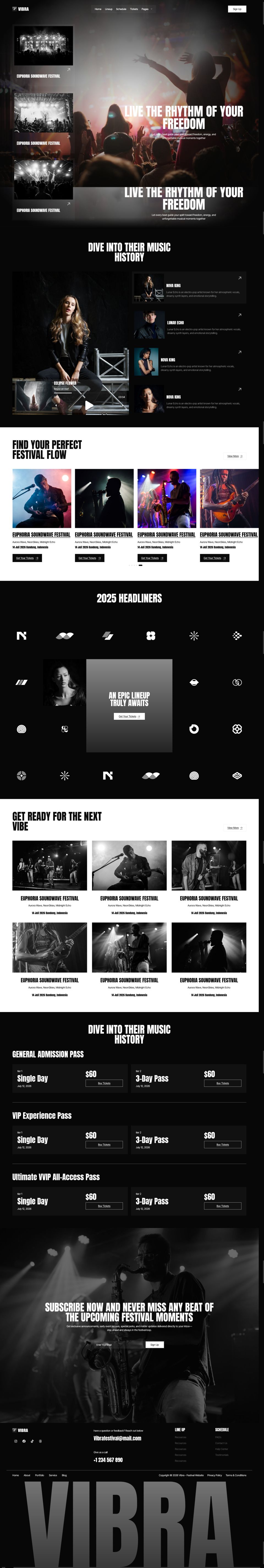 WordPress template ThemeForest Vibra