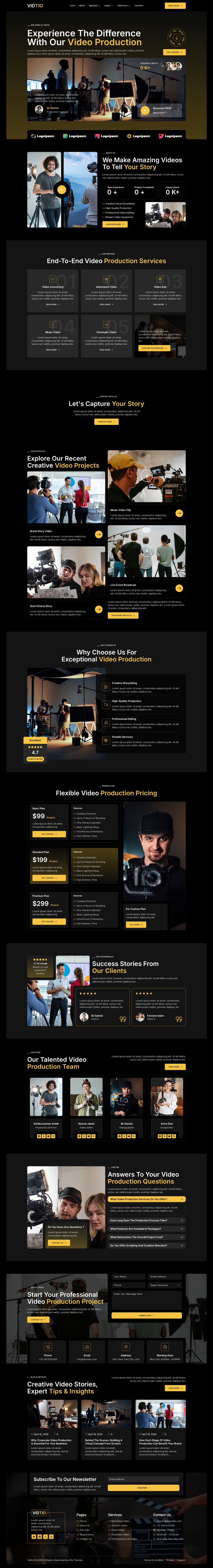 Template ThemeForest Vidtio WordPress template ThemeForest Vidtio