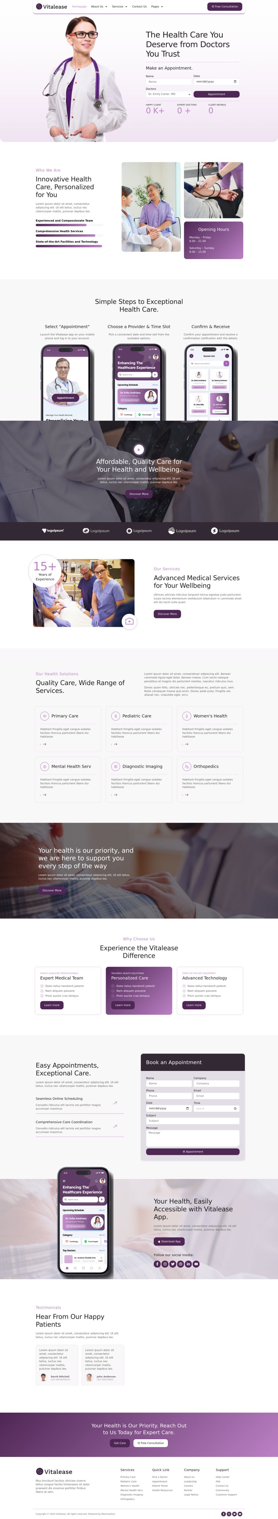 WordPress template ThemeForest Vitalease