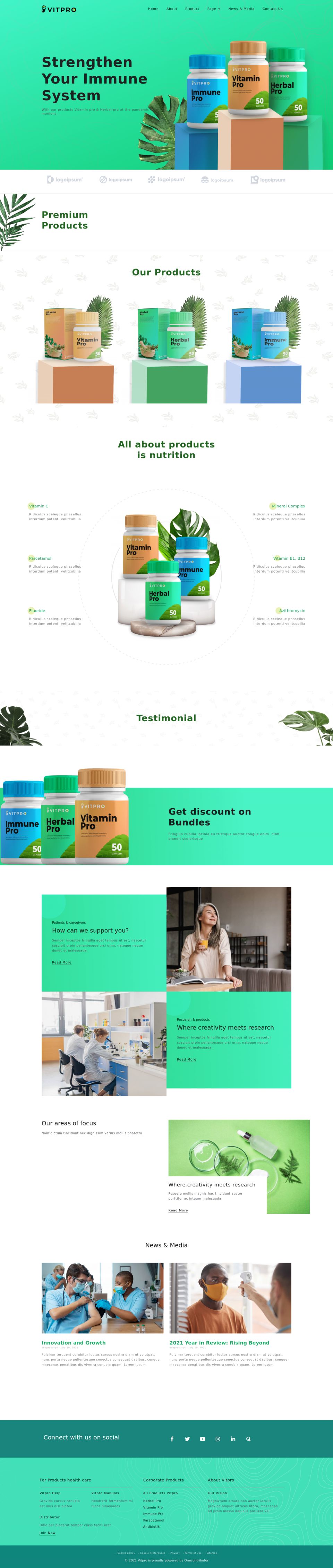 WordPress template ThemeForest Vitpro