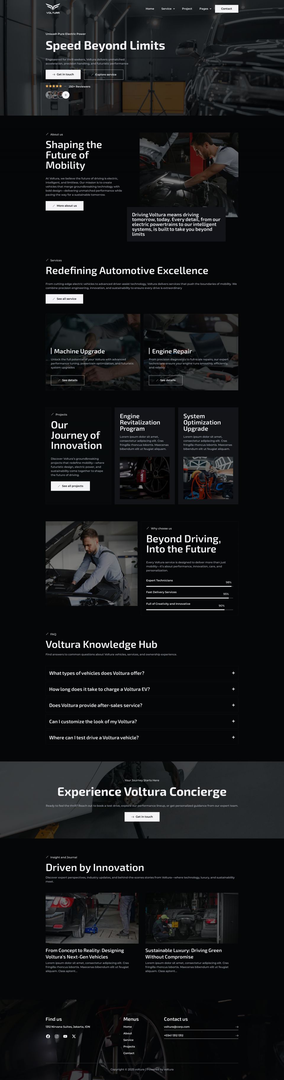 WordPress template ThemeForest Voltura