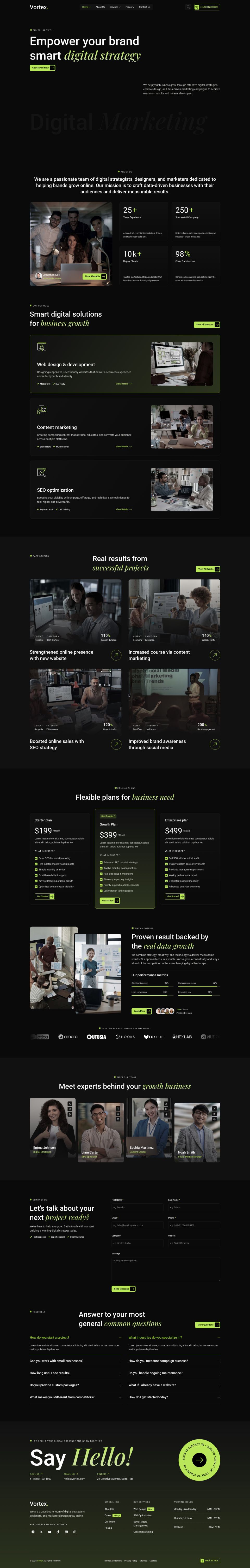 WordPress template ThemeForest Vortex