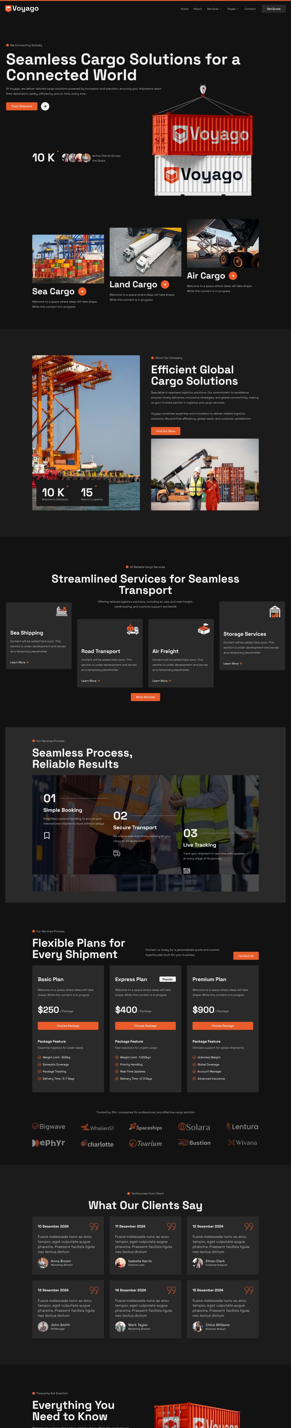 WordPress template ThemeForest Voyago