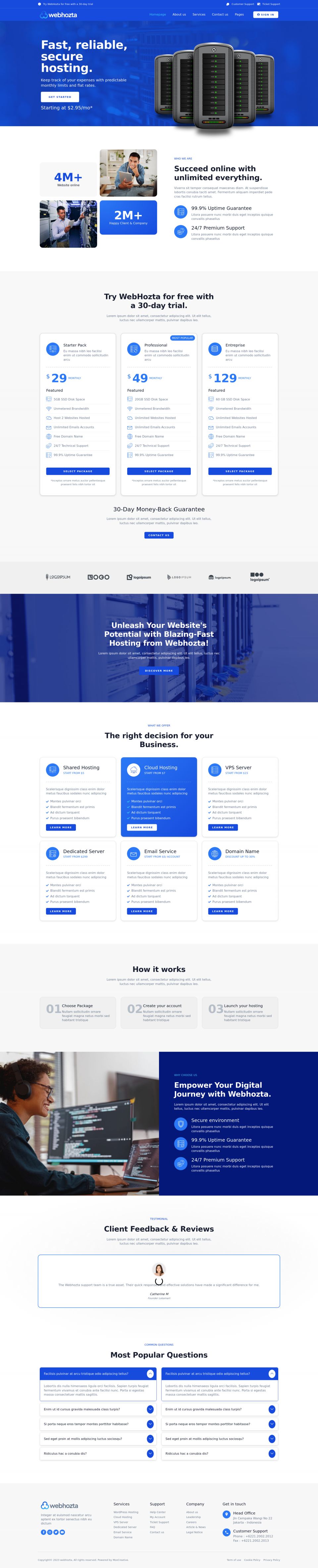 WordPress template ThemeForest WebHozta
