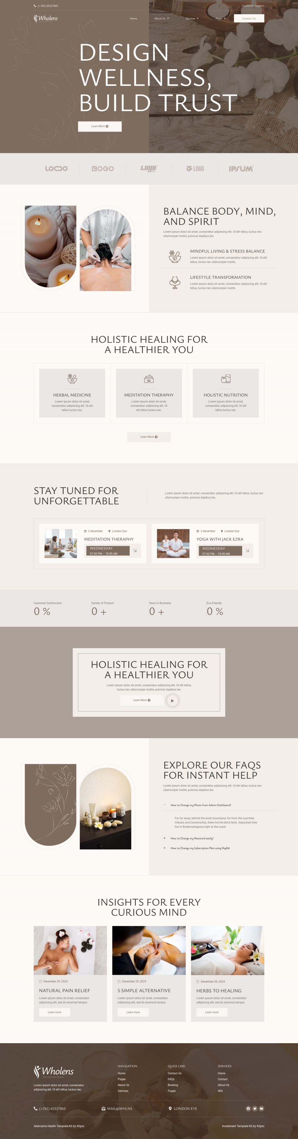 WordPress template ThemeForest Wholens