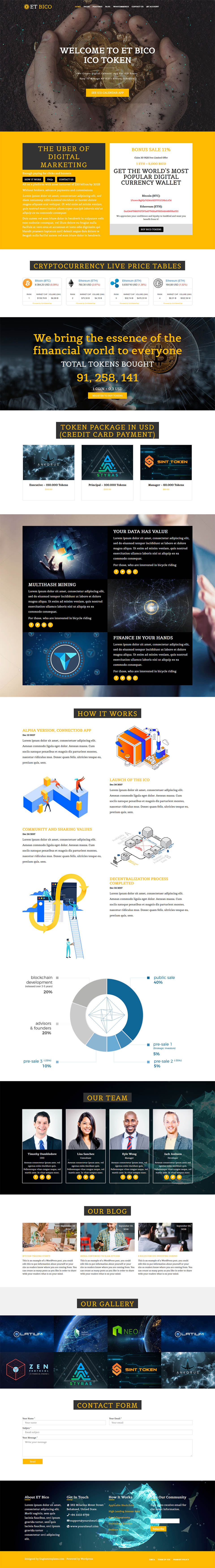 WordPress template EngineTemplates Bico