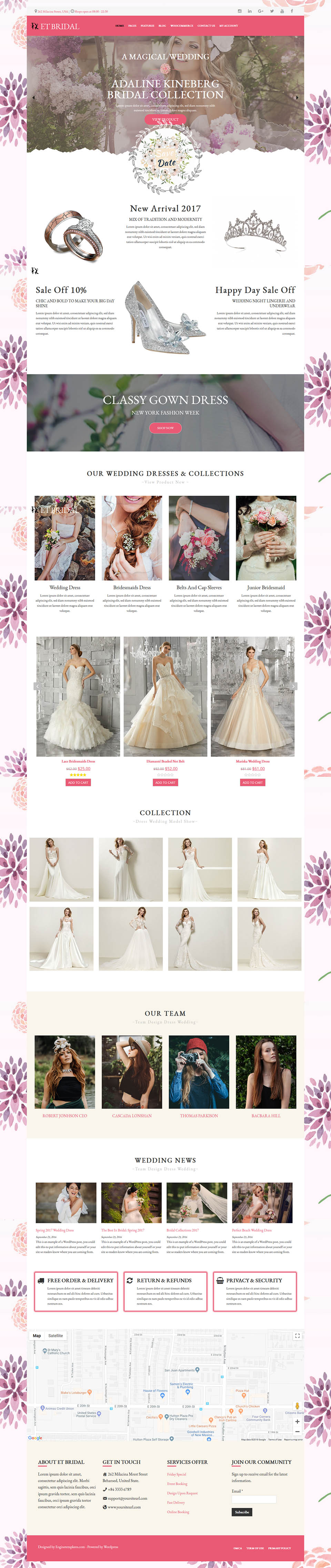 Template EngineTemplates Bridal WordPress template EngineTemplates Bridal