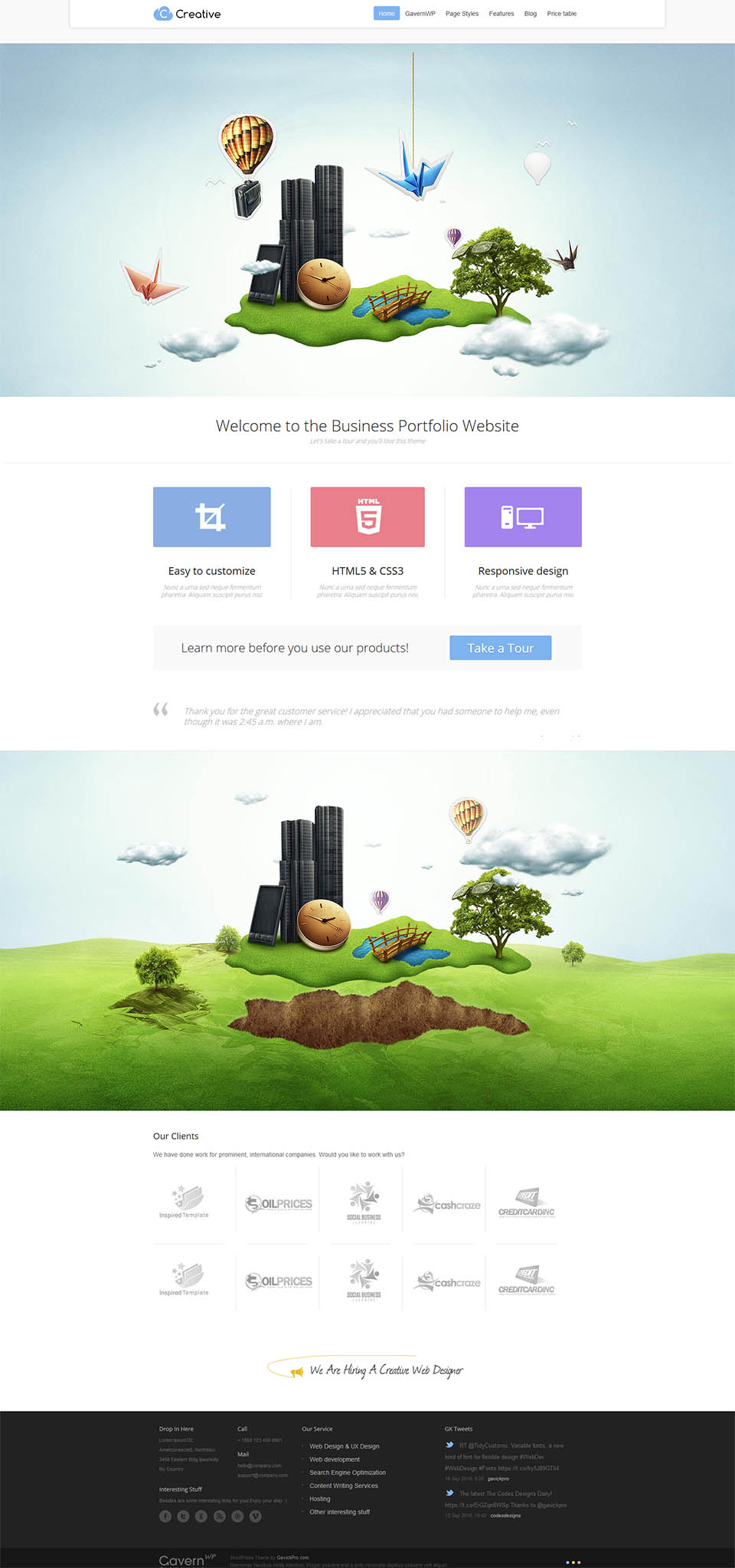 WordPress template GavickPro Creative