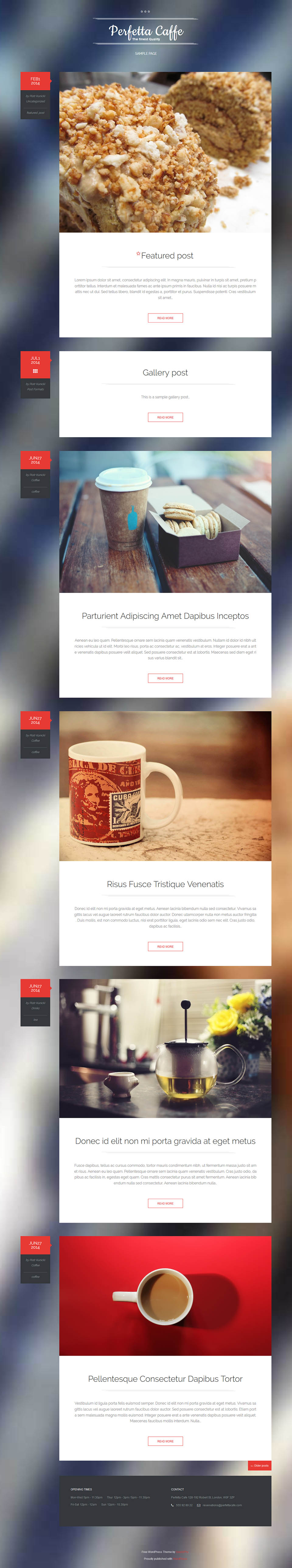 WordPress template GavickPro Perfetta