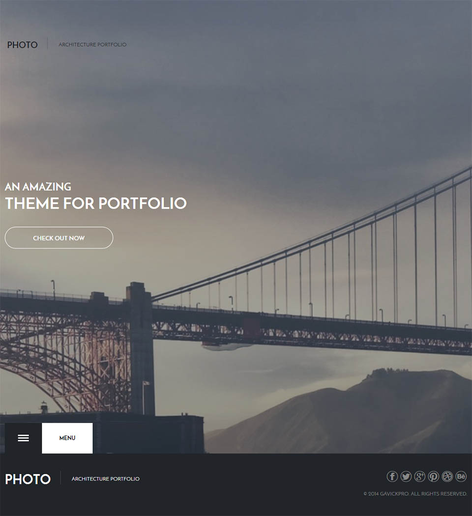 WordPress template GavickPro Photo