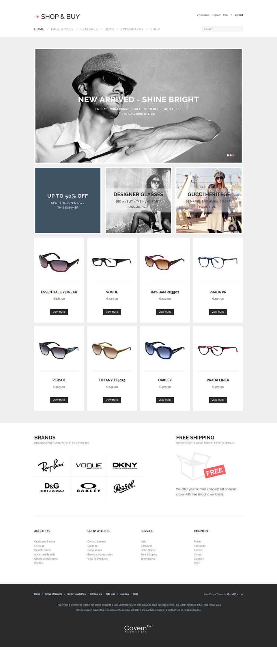 WordPress template GavickPro Shop & Buy