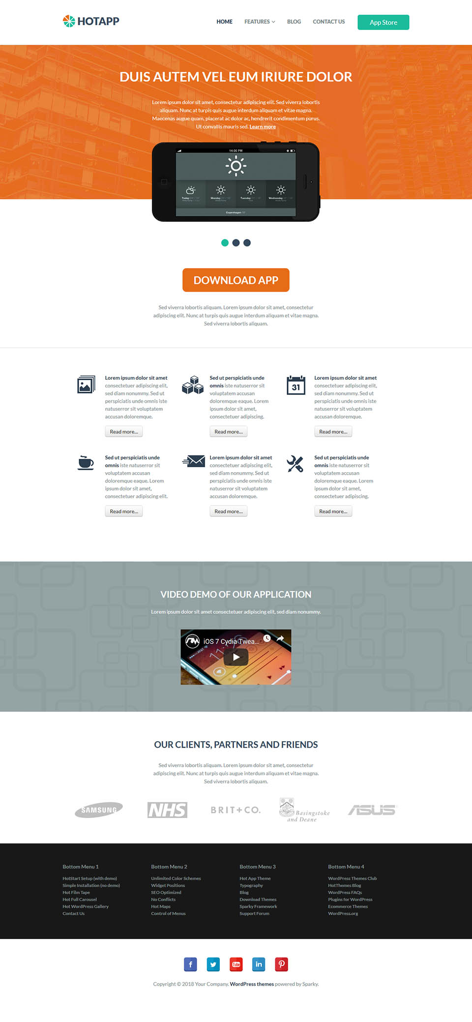 WordPress template HotThemes App