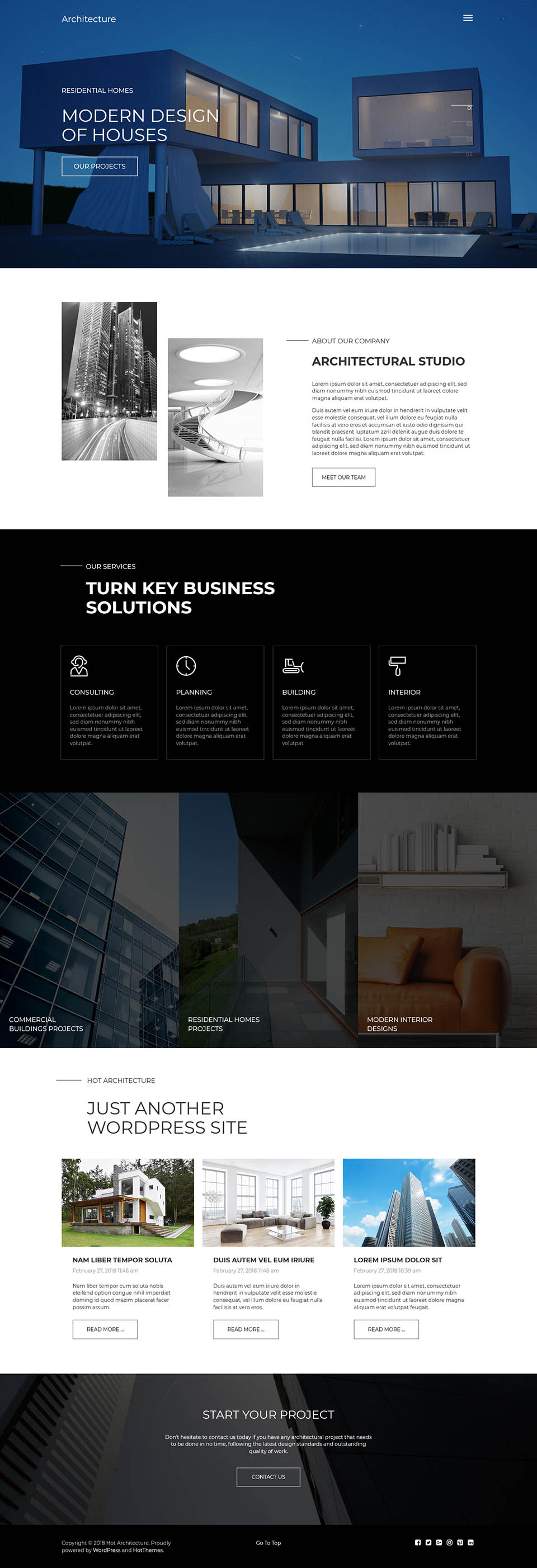 WordPress template HotThemes Architecture