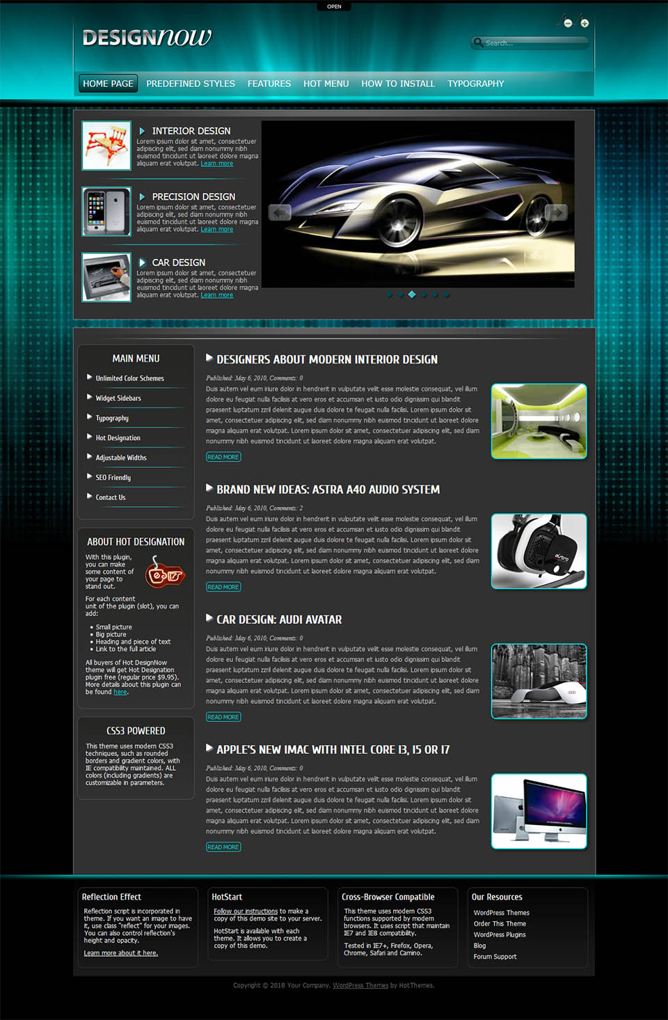 WordPress template HotThemes Design Now
