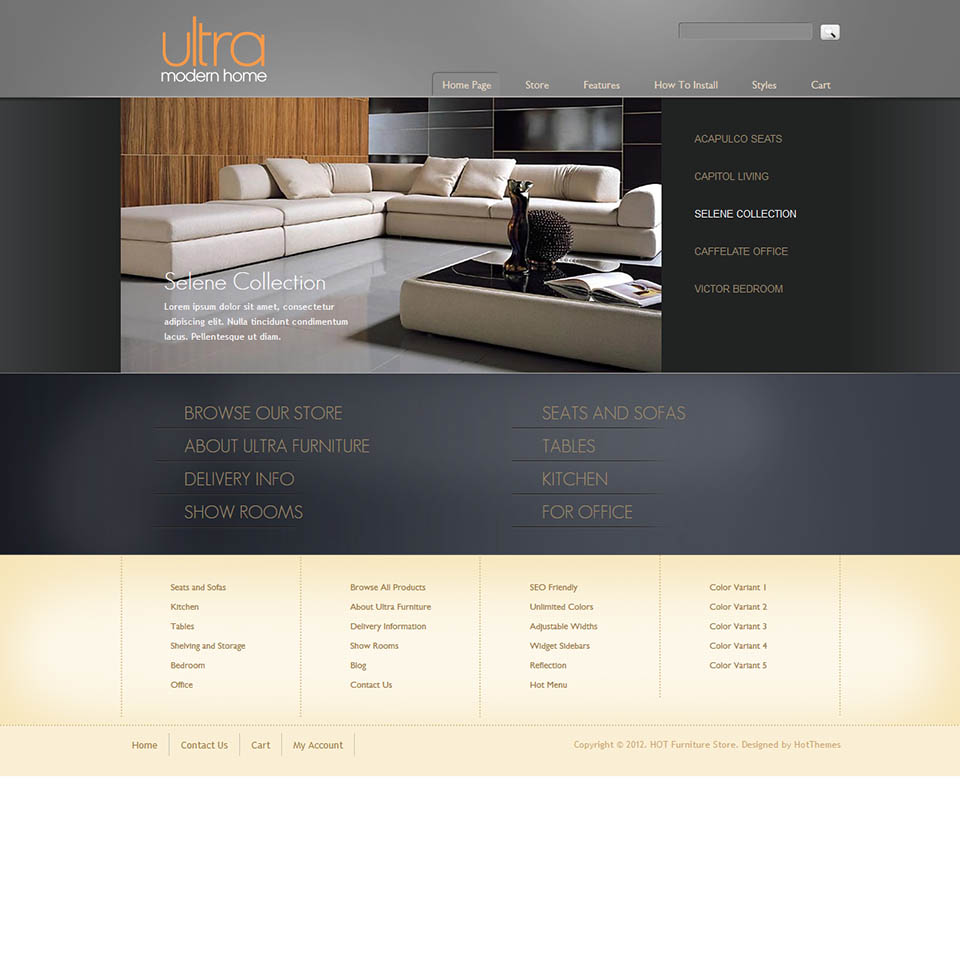 WordPress template HotThemes Furniture Store