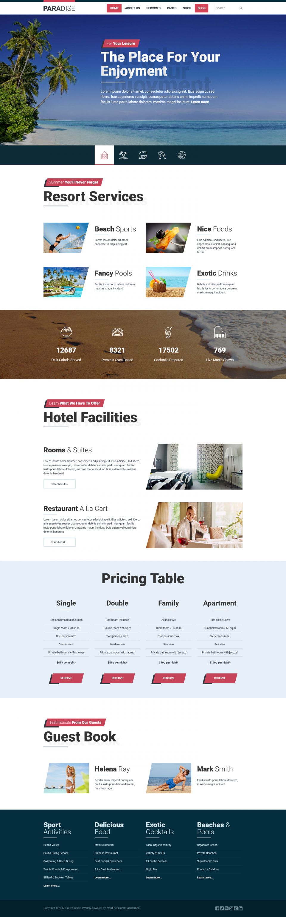 WordPress template HotThemes Paradise
